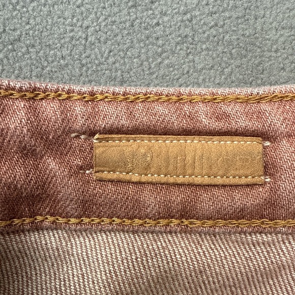 Pilcro Jeans Womens 30 Coral Vintage Straight High Rise Raw Hem Distressed - Picture 4 of 12